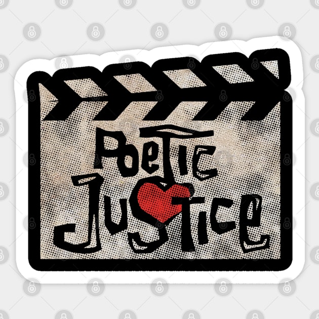 Poetic Justice//Halftone Design Sticker by tepe4su